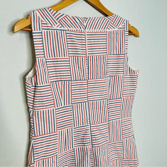 NWT! Talbots 100% Cotton Sleeveless PATCHWORK SHIFT DRESS. Size 2. - Picture 10 of 16